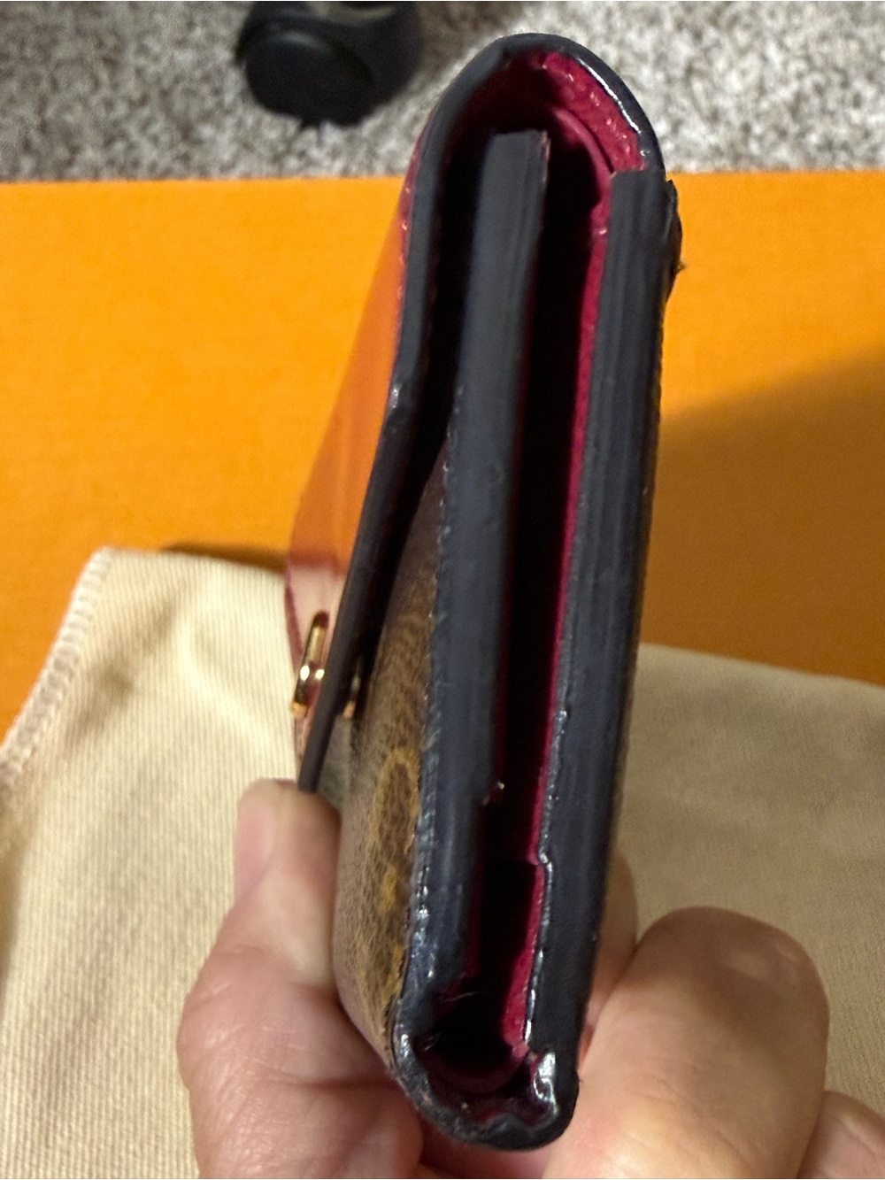 Louis Vuitton Monogram Victorine Wallet Cerise, Cherry 🍒 - Picture 5 of 14